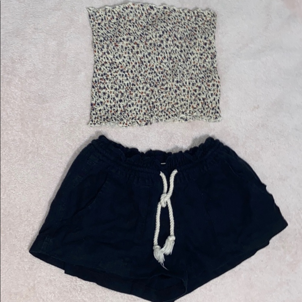 ROXY LINEN BEACH SHORTS🔅🌴